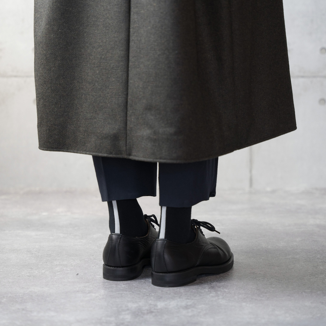 メンズ靴下専門ブランド HARUSAKU / 【ギフト袋付き】【ご注文者様にお届け】 日本製 メンズ Single back line socks  3p set （224